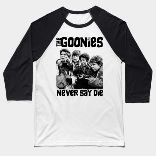 Never Say Die || Classic 80s Vintage Baseball T-Shirt